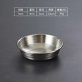 Axyaa 304 Stainless Steel Korean Food Storage Tray Snack Pan Kimchi Plate Kitchen Utensils