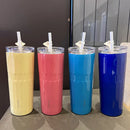 Axyaa Gradient Stainless Steel Thermos Straw Cup 500ML