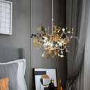 Modern LED Stainless Steel Pendant Light for Home Decor, Bedroom, Dining Room by Axyaa