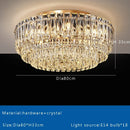 Axyaa Crystal Ceiling Lamp - Modern Minimalist Home Decoration Light for Living Room