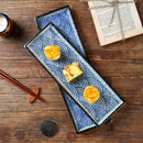Axyaa Ceramic Sushi Plate Long Tray for Hot Pot BBQ Commercial Tableware