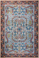 Nordic Plant Flower Print Living Room Carpet by Axyaa
