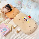 Axyaa Cartoon Bread Memory Foam Pillow - Sleep Aid & Backrest Support
