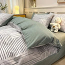 Axyaa Home Cotton Queen Bedding Set with Sheets Comforter Cover Pillowcase