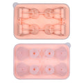Axyaa Cat Ice Cube Mold - 4 Cavity Silicone Tray for Whiskey Cocktails