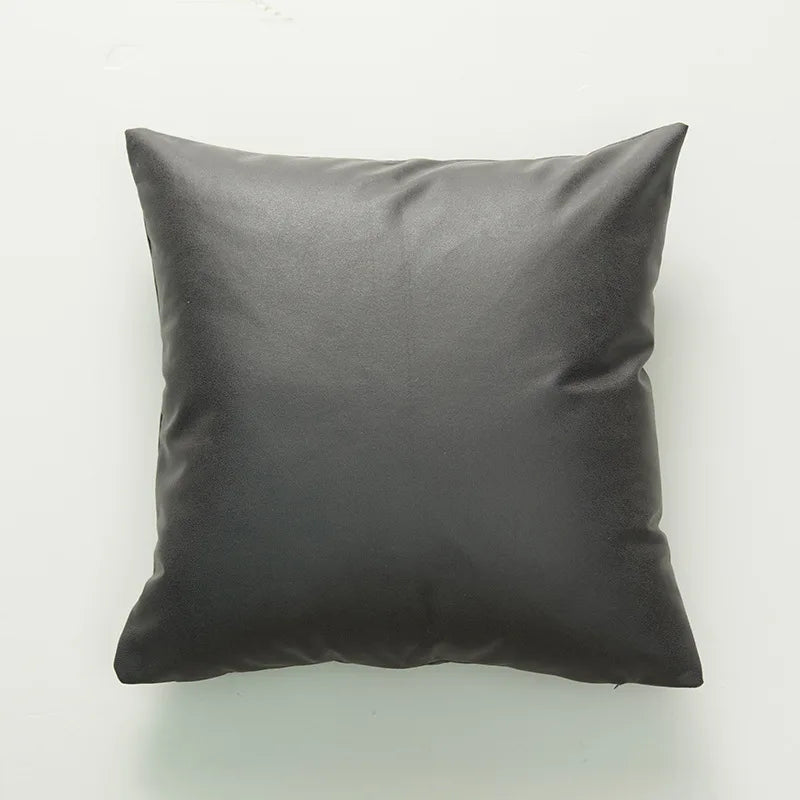 Axyaa Soft Leather-cloth Cushion Cover for Living Room Sofa, Car, Chair Home Decor
