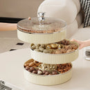 Axyaa Multi-layer Fruit Plate Dried Fruit Dish, Elegant Snack Tray for Home Décor