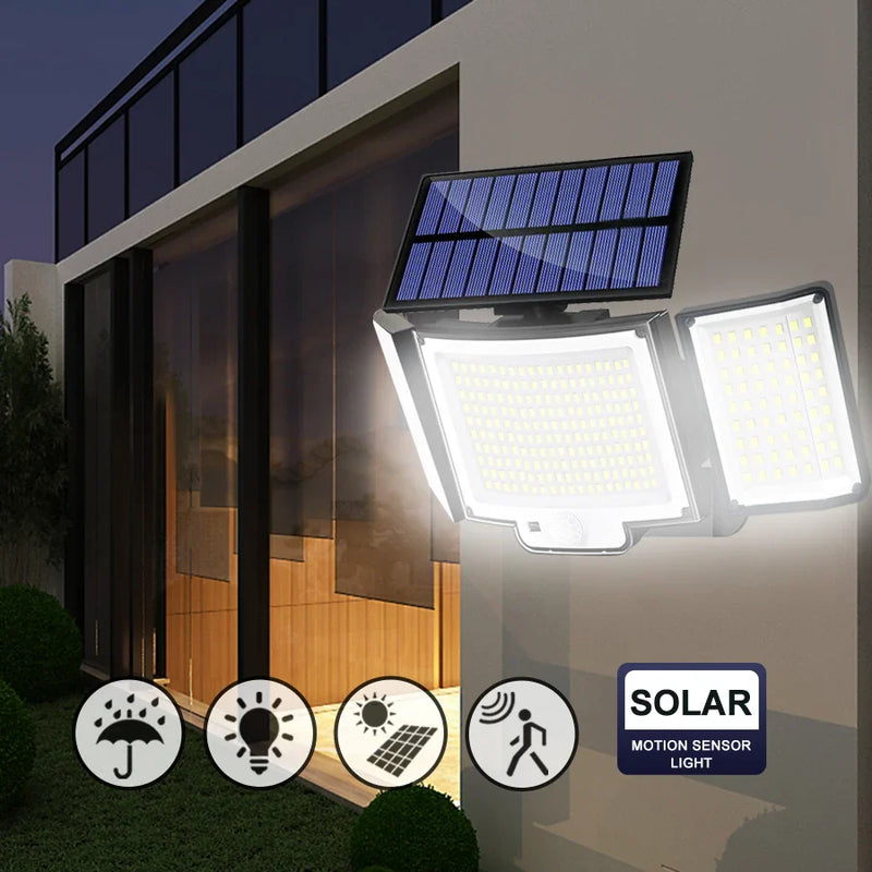 Axyaa Solar Light: Outdoor Waterproof Garden Street Light with 3 Modes.