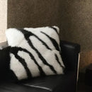 Axyaa Luxe Fox Fur Throw Pillows | High Quality Plush Back Cushion for Sofa Bed