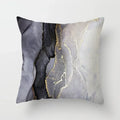 Axyaa Marble Ocean Sea Pattern Polyester Throw Pillow Cover - Home Sofa Decor
