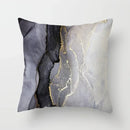 Axyaa Marble Ocean Sea Pattern Polyester Throw Pillow Cover - Home Sofa Decor