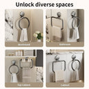 Axyaa Towel Ring: Easy Install Kitchen & Bathroom Hand Towel Holder