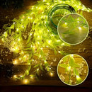Axyaa LED Leaf Rattan Curtain Lamp with Remote Control - 3X1M