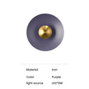 Axyaa Round LED Circle Wall Lamp: Danish Design for Living Room, Bedroom, Office