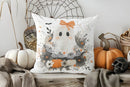 Axyaa Starry Night Ghost Riding Broomstick Cushion Cover for Sofa, Bedroom, Car.