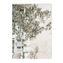 Axyaa Olive Tree Architecture Canvas Print Wall Art Posters for Living Room