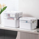 Axyaa Large Capacity Medicine Storage Box - Portable Multi-Layer Display Cabinet