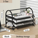 Axyaa Mesh Desk Organizer Set for Office Supplies Storage and Paper Organization