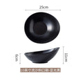 Axyaa Oblique Ceramic Bowl: Large Dessert Fruit Salad Bowl for Hotel and Restaurant Tableware