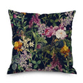 Axyaa Night Rose Linen Pillowcase - Decorative Floral Pillow Covers for Home Decor