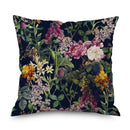Axyaa Night Rose Linen Pillowcase - Decorative Floral Pillow Covers for Home Decor