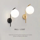 Axyaa Frosted Glass Ball LED Wall Sconce 9w Indoor Wall Lamps for Balcony