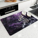 Axyaa Kitchen Drain Pad: Non-slip Heat Resistant Drying Mat for Counters