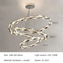 Axyaa Crystal Pendant Chandelier for Luxury Living Room Decor