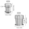 Axyaa Stainless Steel Folding Water Cup with Lid - Portable Travel Camping Mug