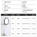 Axyaa Circular LED Ceiling Light, Side Pervious to Light Design for Bedroom, Living Room