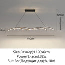 Axyaa LED Pendant Chandelier Modern Minimalist Restaurant Lamp décor for Home & Hotel