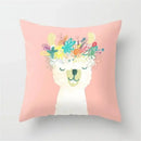 Axyaa Cartoon Animal Pillowcase 45x45cm Home Sofa Car Decor
