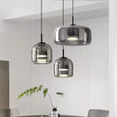 Axyaa Glass LED Pendant Lights Dining Room Chandelier Bar Restaurant Home Decor