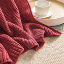 Axyaa Waffle Knit Throw Blanket: Thick, Warm, Luxury Plaid for Home Decor