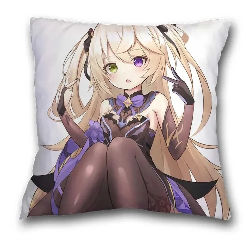 Genshin Impact Axyaa Pillow Cases - Klee Xiao Venti Hutao Anime Printed Pillowcases