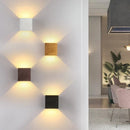 Axya LED Up Down Wall Lamp White Black Aluminium Bedroom Living Room Light