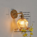 Axyaa Vintage Clear Glass Wall Lamp Sconce, Up Down Rotate LED Lights