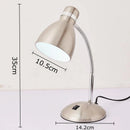 Axyaa Silver Desk Lamp: Adjustable LED Light for Study, Office, and Bedroom