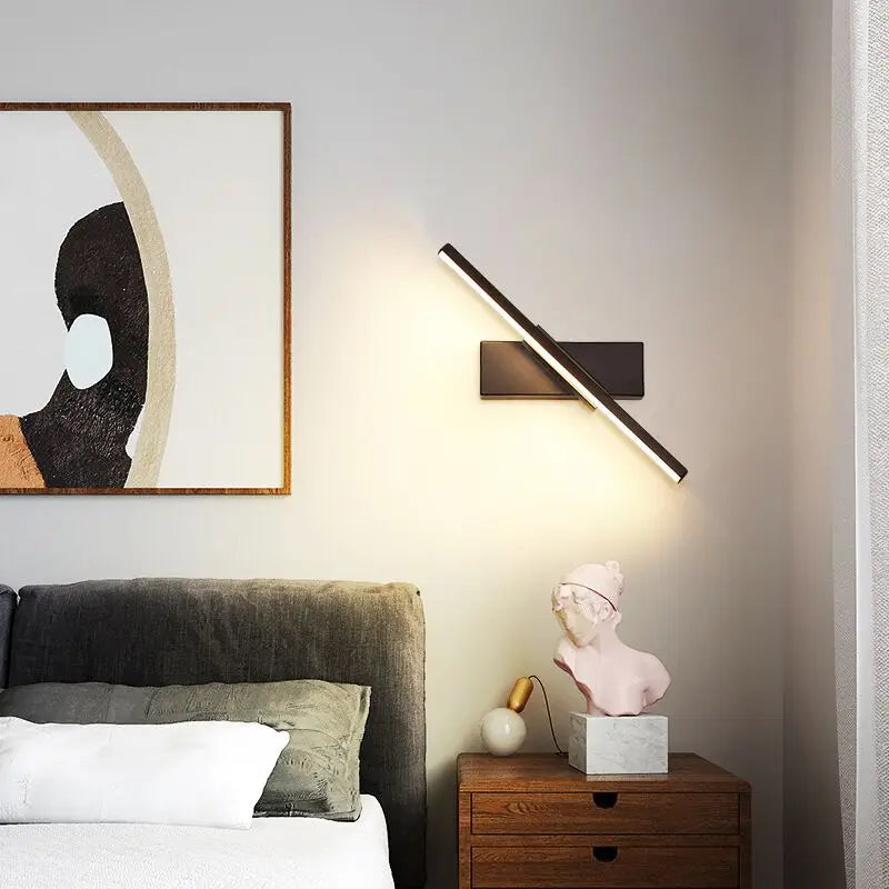 Axyaa Rotatable LED Wall Lamp: 360° Adjustable Angle for Living Room, Bedroom, and More