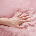 Axyaa Long Plush Fur Rug for Living Room, Bedroom - Luxurious Artificial Sheepskin Carpet