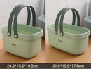 Axyaa Bathroom Shower Mesh Basket Large Capacity Storage - Portable Handle, Plastic