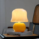 Axyaa Warm LED Stained Glass Table Lamp, French Cream Style, Modern Nordic Design
