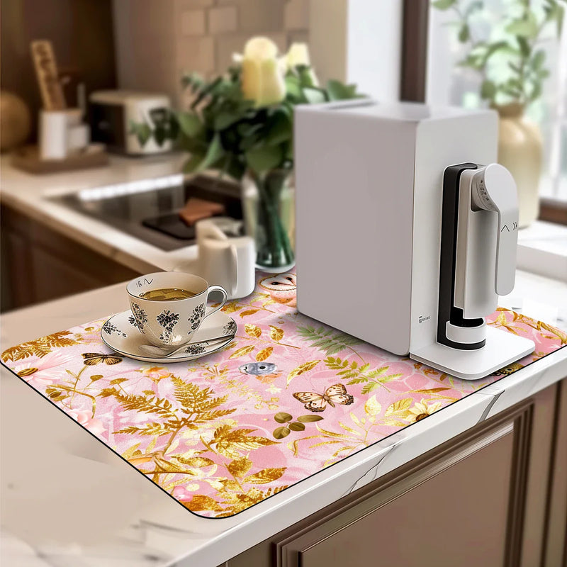 Axyaa Watercolor Plants Drying Mat