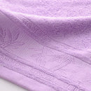 Axyaa Bamboo Forest Towel Set - Pink Embroidered Face & Bath Towels