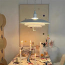 Axyaa Nordic LED Circular Chandelier Pendant Light for Living Room Indoor Lighting