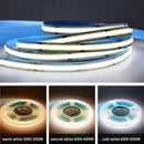 Axyaa High Density COB LED Strip Lights 12V 24V Dimmable 3000K-6500K Linear Cabinet Tape