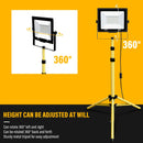Axyaa 100W LED Flood Light with Adjustable Tripod Stand, Indoor Outdoor IP66