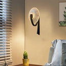 Axyaa LED Wall Lamp Gold Black Metal Clear Glass Bedroom Living Room Lighting