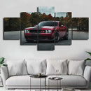 Axyaa Luxury Dodge Challenger 5-Piece Wall Art Canvas Set