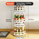 Axyaa Rotating Spice Rack Organizer for Kitchen Storage and Clean Organization